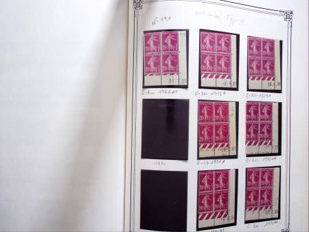 1903-1938, Collection d'étude sur les SEMEUSES lignées