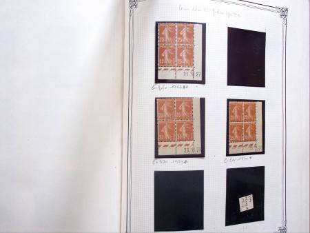1903-1938, Collection d'étude sur les SEMEUSES lignées
