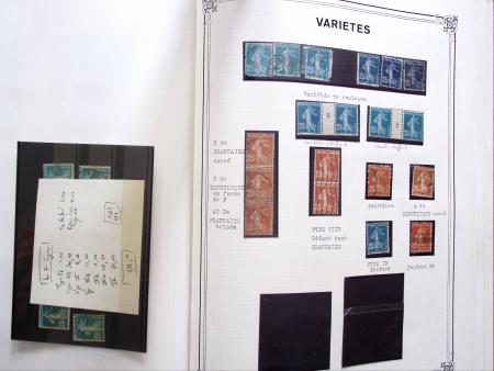 1903-1938, Collection d'étude sur les SEMEUSES lignées