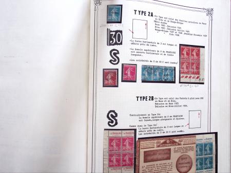 1903-1938, Collection d'étude sur les SEMEUSES lignées