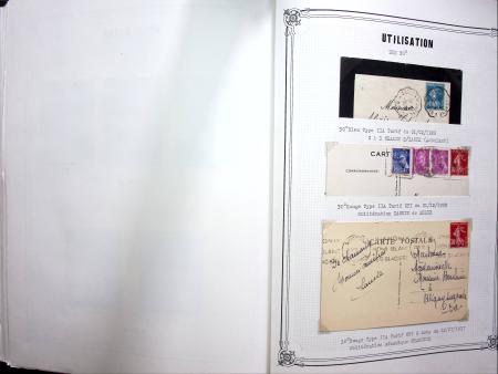 1903-1938, Collection d'étude sur les SEMEUSES lignées