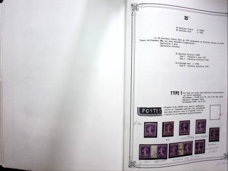 1903-1938, Collection d'étude sur les SEMEUSES lignées