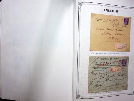 1903-1938, Collection d'étude sur les SEMEUSES lignées