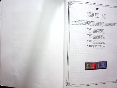 1903-1938, Collection d'étude sur les SEMEUSES lignées