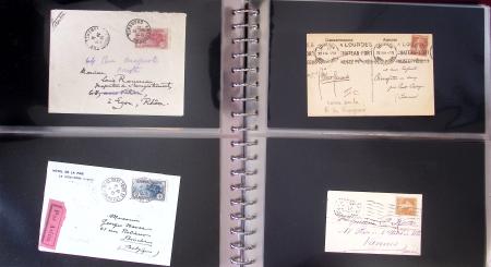 1743-1955, Intéressante collection de lettres en 15