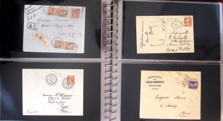 1743-1955, Intéressante collection de lettres en 15