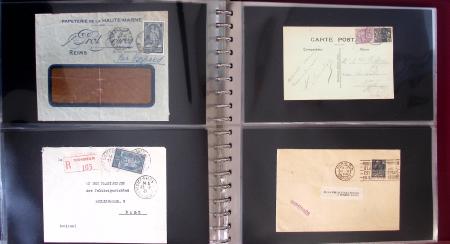 1743-1955, Intéressante collection de lettres en 15
