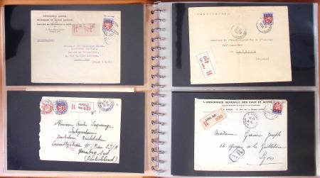 1743-1955, Intéressante collection de lettres en 15