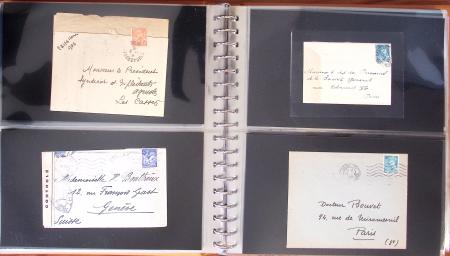 1743-1955, Intéressante collection de lettres en 15