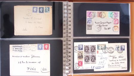 1743-1955, Intéressante collection de lettres en 15