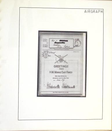 1942-1945, Belle collection de V-Mails et d'Airgraphs