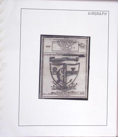 1942-1945, Belle collection de V-Mails et d'Airgraphs