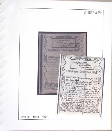 1942-1945, Belle collection de V-Mails et d'Airgraphs