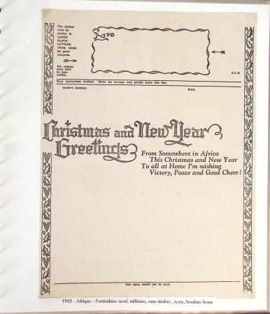 1942-1945, Belle collection de V-Mails et d'Airgraphs
