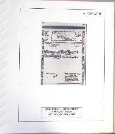 1942-1945, Belle collection de V-Mails et d'Airgraphs