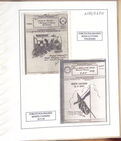 1942-1945, Belle collection de V-Mails et d'Airgraphs