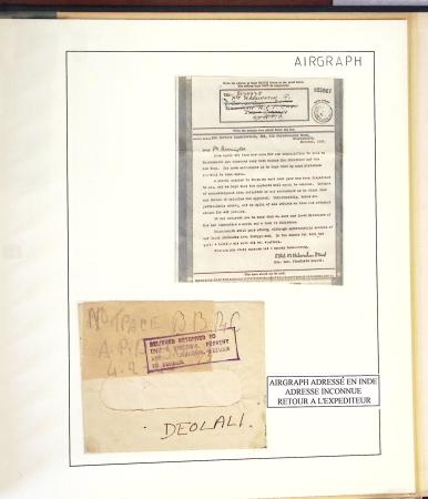 1942-1945, Belle collection de V-Mails et d'Airgraphs