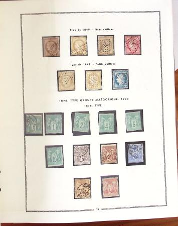 1849- 1960, Collection de France dans un classeur