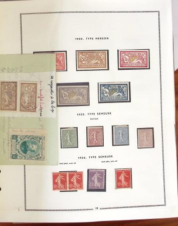 1849- 1960, Collection de France dans un classeur