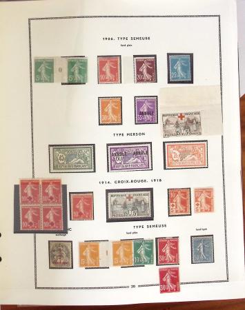 1849- 1960, Collection de France dans un classeur