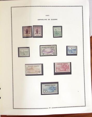 1849- 1960, Collection de France dans un classeur