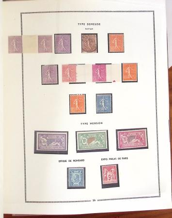 1849- 1960, Collection de France dans un classeur