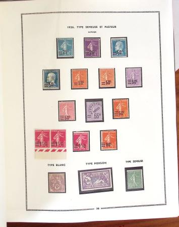 1849- 1960, Collection de France dans un classeur