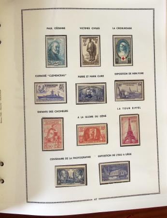 1849- 1960, Collection de France dans un classeur