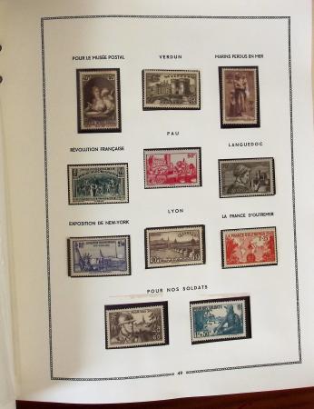 1849- 1960, Collection de France dans un classeur