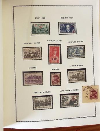 1849- 1960, Collection de France dans un classeur