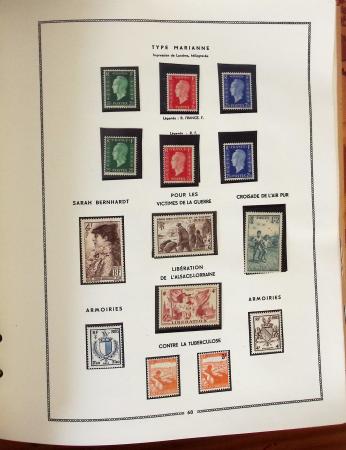1849- 1960, Collection de France dans un classeur