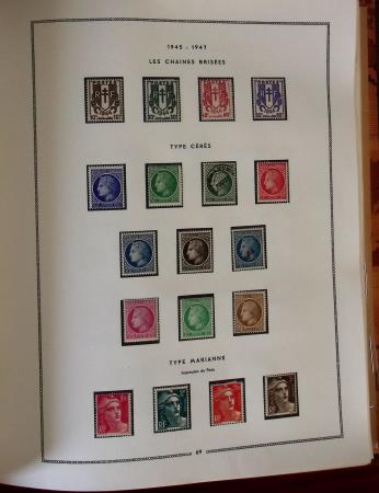 1849- 1960, Collection de France dans un classeur