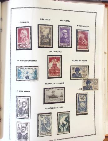 1849- 1960, Collection de France dans un classeur