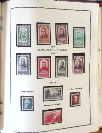 1849- 1960, Collection de France dans un classeur