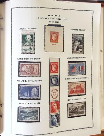 1849- 1960, Collection de France dans un classeur