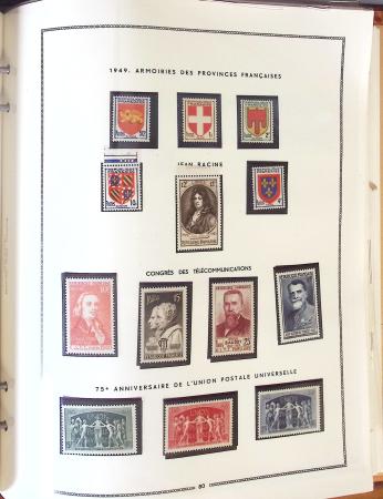 1849- 1960, Collection de France dans un classeur