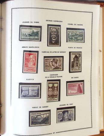 1849- 1960, Collection de France dans un classeur