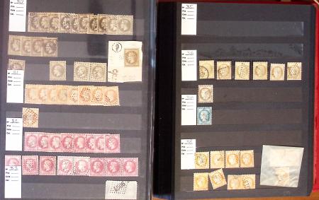 1849-1898, Lot de France classique dont N°1 en 3 ex.,