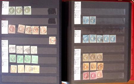 1849-1898, Lot de France classique dont N°1 en 3 ex.,