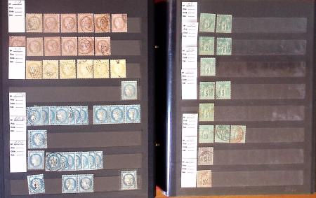 1849-1898, Lot de France classique dont N°1 en 3 ex.,