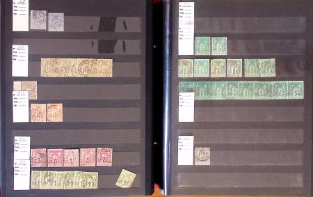 1849-1898, Lot de France classique dont N°1 en 3 ex.,