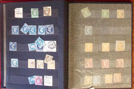 1849-1898, Lot de France classique dont N°1 en 3 ex.,