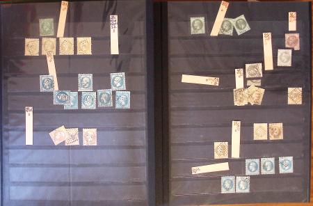 1849-1898, Lot de France classique dont N°1 en 3 ex.,