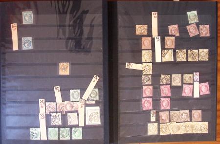 1849-1898, Lot de France classique dont N°1 en 3 ex.,