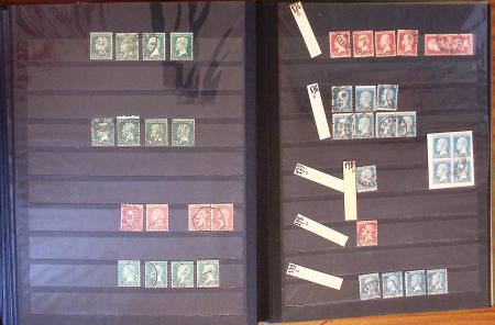 1849-1898, Lot de France classique dont N°1 en 3 ex.,