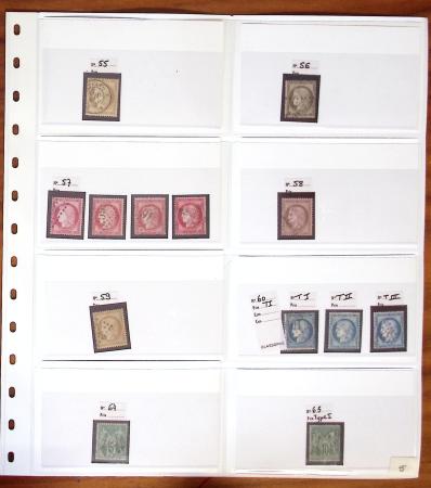 1849-1898, Lot de France classique dont N°1 en 3 ex.,