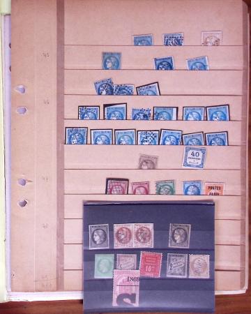1849-1898, Lot de France classique dont N°1 en 3 ex.,