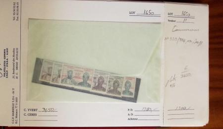 1878-1962, Sélection de bonnes valeurs des Colonies,