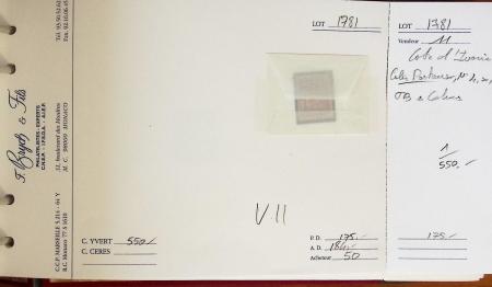 1878-1962, Sélection de bonnes valeurs des Colonies,