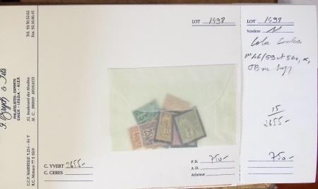 1881-1959, Sélection de bonnes valeurs des Colonies,